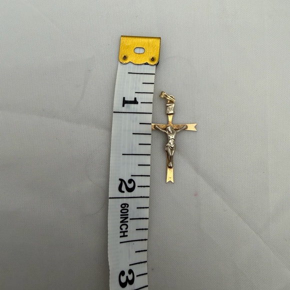Crucifix 14K Gold Charm - Picture 5 of 5